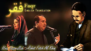 Nigah e Faqr Mein - English Translation Kalam e Iqbal || Rahat Fateh Ali Khan & Hina Nasrullah