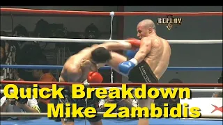 Breakdown of the day: Two moves by Mike Zambidis.