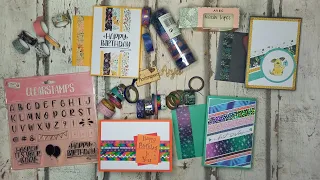 Action-Haul: Washis / Stempel und vier schnelle Kartenideen (Washitapes / Washi-Tapes)