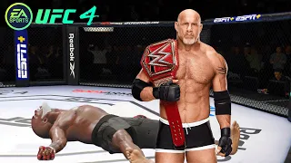 UFC4 Mike Tyson vs Bill Goldberg wwe EA Sports UFC 4