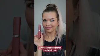 New Loreal Matte Resistance Liquid Lipstick try on