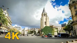 Walking tour in Paris, Rue Bonaparte, Paris France 4K