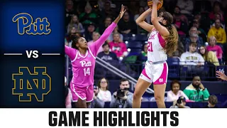 Pitt vs. Notre Dame Game Highlights | 2023-24 ACC Women's Basketball