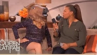 Heeey! Is That Virginia Madsen in a Horse Head...? on The Queen Latifah Show