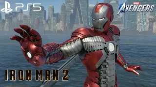 Marvel's Avengers - NEW MCU Iron Man Mark 5 Suit Gameplay 4K 60FPS (PlayStation 5)