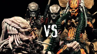 PREY: PREDATOR(ALPHA) VS PREDATOR(CLAN LEADER) 【STOP MOTION】【NECA】COMPLETE