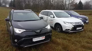 Бездорожье New Renault Koleos, Toyota Rav4, Mitsubishi Outlander большой тест-драйв Автопанорама