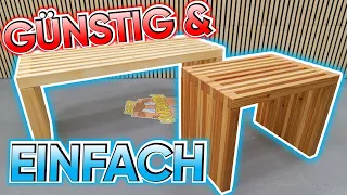 SITZBANK oder Hocker GÜNSTIG & EINFACH selber BAUEN! DIY für Anfänger