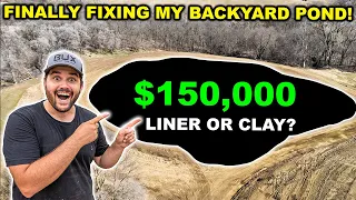 Spending $150,000 to FIX My LEAKING Backyard Pond!!! (Big Mistake?)