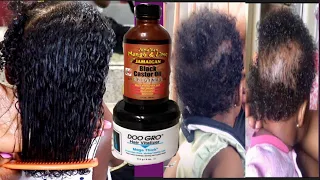 How oil help my kids hair to grow super fast with before and after picture and video