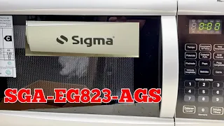 Microondas SIGMA SGA-EG823 AGS 23Lts digital, como se usa?, mantenimiento, funciones