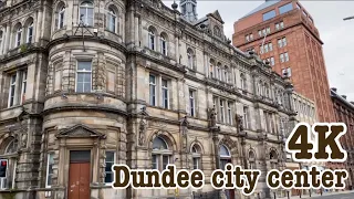 🏴󠁧󠁢󠁳󠁣󠁴󠁿walk tour Dundee city centers Scotland|4K 60fps|on the way by moo family Vlogs