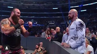 Boxer Tyson Fury fights with Braun Strowman WWE Smackdown 5th October 2019