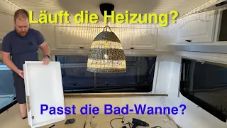 Springt die 1500€ Wohnwagen 🔥Heizung 🔥an? Truma Combi 4 CP Plus. Maßgefertigte Bodenwanne geliefert🛁