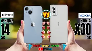 APPLE IPHONE 14 VS NOKIA X30 FULL SPECIFICATIONS COMPARISON