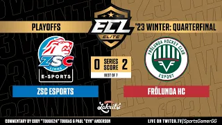 ECL Elite Winter '23 Playoff HIGHLIGHTS | ZSC Esports vs. Frölunda HC - NHL 23 EASHL 6s Gameplay