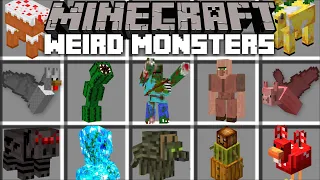 Minecraft WEIRD MUTANT MOBS MOD / MAKE RANDOM MOBS OF ALL KINDS !! Minecraft Mods