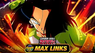 I THINK HE'S GREAT!!! LEVEL 10 LINKS 100% EZA PHY MVP ANDROID 17! (DBZ: Dokkan Battle)