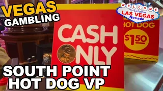 Historical Video! Video Poker for the FATE of this review  South Point $1.50 Hot Dog, Las Vegas
