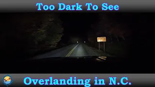 Overlanding Blue Ridge Parkway at night