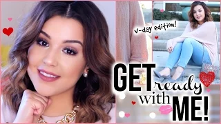 GRWM - Makeup, Hair & Outfit! Valentines Day Edition!