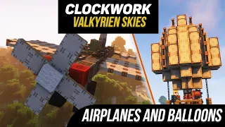 Valkyrien Skies Clockwork tutorial / guide  Planes and balloons (minecraft java edition)