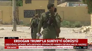 Erdoğan Trump'la Suriye'yi Görüştü