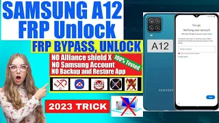 Samsung A12 FRP Bypass Android 12 Without Pc | Samsung a127f Google Account Bypass | NEW METHOD 2023