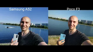 Poco F3 vs Samsung Galaxy A52 - фото/видео сравнение.