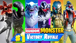 The *RANDOM* MONSTER Challenge in Fortnite!