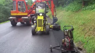 mini motor grader laser grader + mécalac