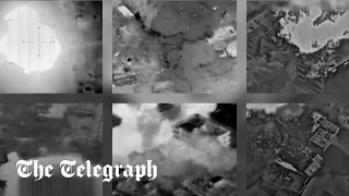 Israel releases footage of latest strikes on Hezbollah and Hamas