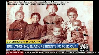 1912 lynching, black residents forced out of Forsyth County