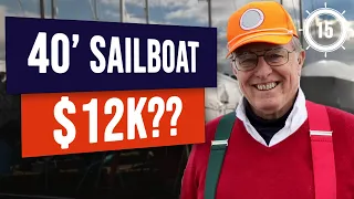 $12K for a fast, classic racing sailboat for sale?!! EP 15 #sailboatforsale #classicsailboat