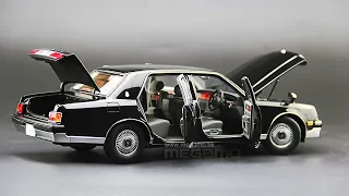1/18 Almost Real Toyota Century G50 1997 Black Full Open Diecast