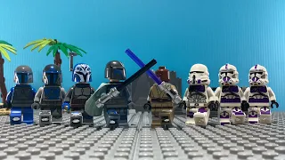 LEGO Star Wars the Clone Wars - The 187th vs Death Watch (Stop Motion)