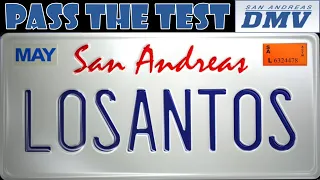 How to Pass The License Plate Los Santos DMV Test | GTA Online