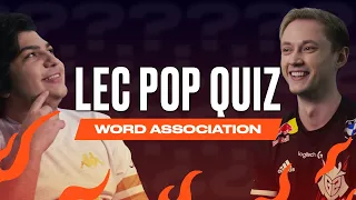 Word Association | LEC Pop Quiz | 2021 Spring