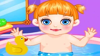 Baby Bathtime DIAPER Change DRESS UP & Lovely CARING Game for Little Children