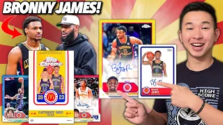 The FIRST BRONNY JAMES rookie cards! 😮🔥 2023 Topps Chrome McDonald's All-American Basketball Review