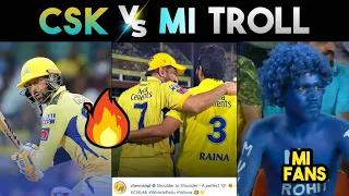 CSK vs MI IPL TROLLS 2023 | IPL TROLLS | MS DHONI HITMAN DUBE | CRICKET TROLLS TELUGU