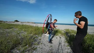 PPG take off with vitorazzi monster 180 power2fly paramotor