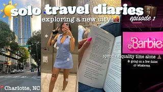 solo travel diaries 001: exploring a new city alone (kinda) + dating in Charlotte, NC 🤍 | Alyssa H.