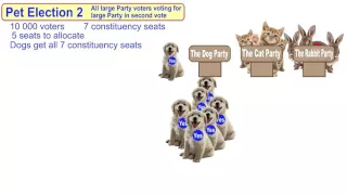 An introduction to the D'Hondt method using Pet Elections