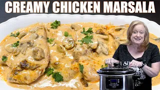 SLOW COOKER CREAMY CHICKEN MARSALA Restaurant Quality at Home