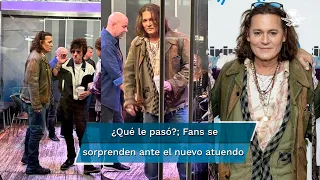 ¡Irreconocible! Así aparece Johnny Depp tras renovarse el look