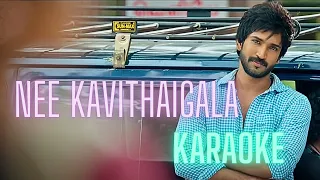 Nee Kavithaigala | Karaoke HQ |  Aadhi, Nikki Galrani | Dhibu Ninan Thomas | with Lyrics