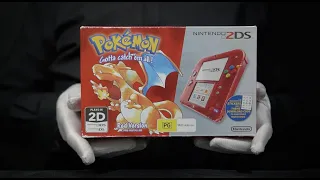 Nintendo 2DS Pokemon Red Transparent Console Unboxing - *The Masked Man*