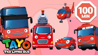 Tayo English Episode | ❤️Red Vehicles Compilation❤️ | Cartoon for Kids | Tayo Episode Club