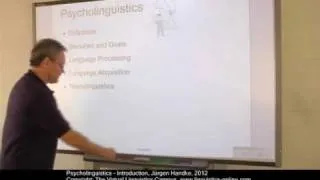 PSY101 - Psycholinguistics - An Overview